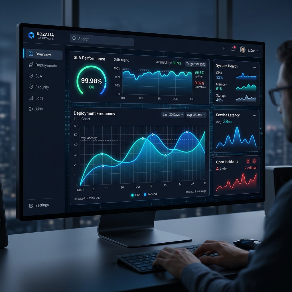 Rozalia Smart-OPS Dashboard Mockup